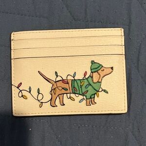 Kate Spade Cream Card Holder with Colorful Lights